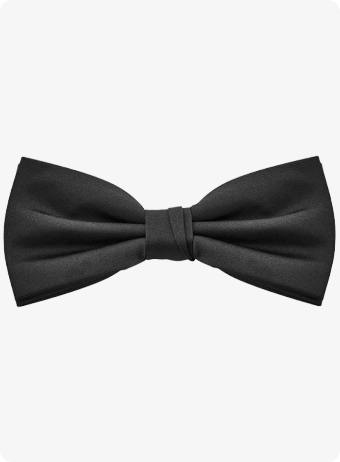 Black Pre-Tied Bow Tie