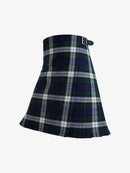 Plaid kilt with a white background