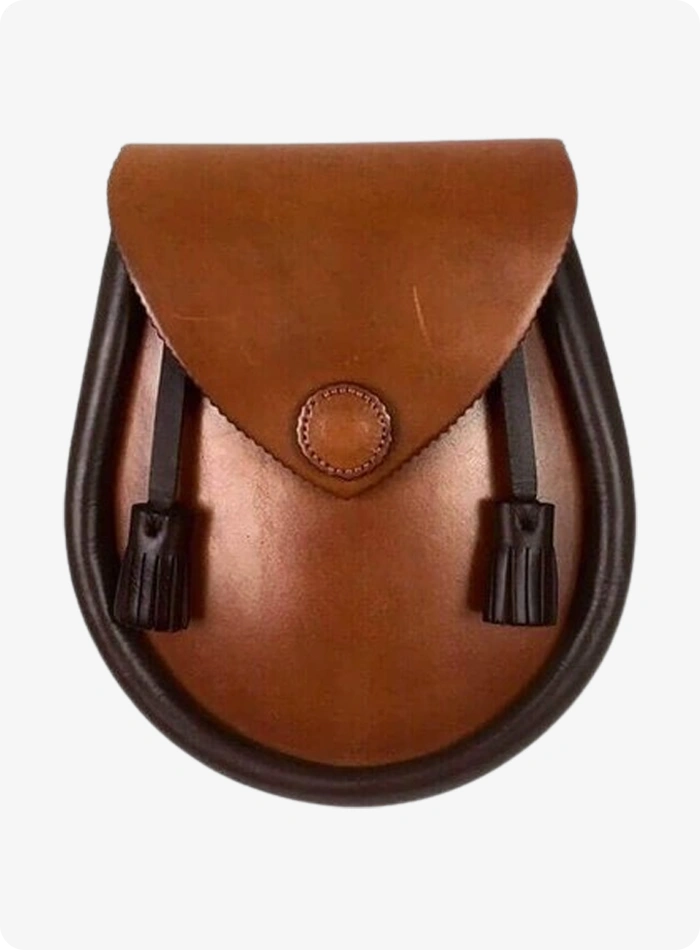 Brown Coldstream Tan Chestnut Leather Sporran