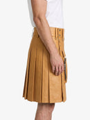 Camel Leather Utility Kilt Right