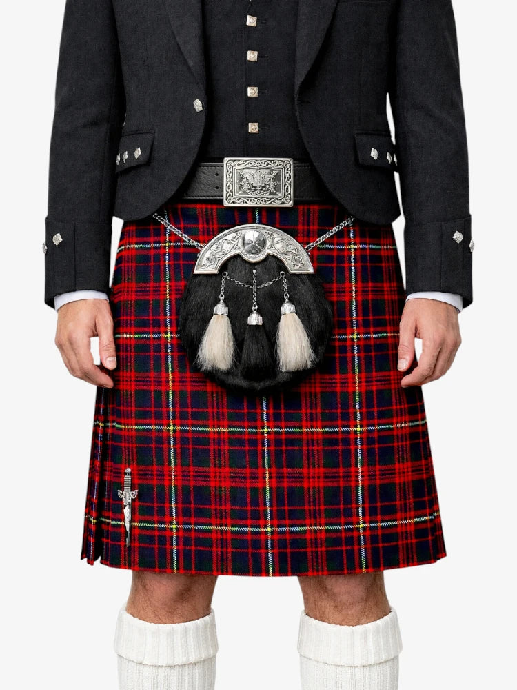 Cameron Tartan Kilt Model Front