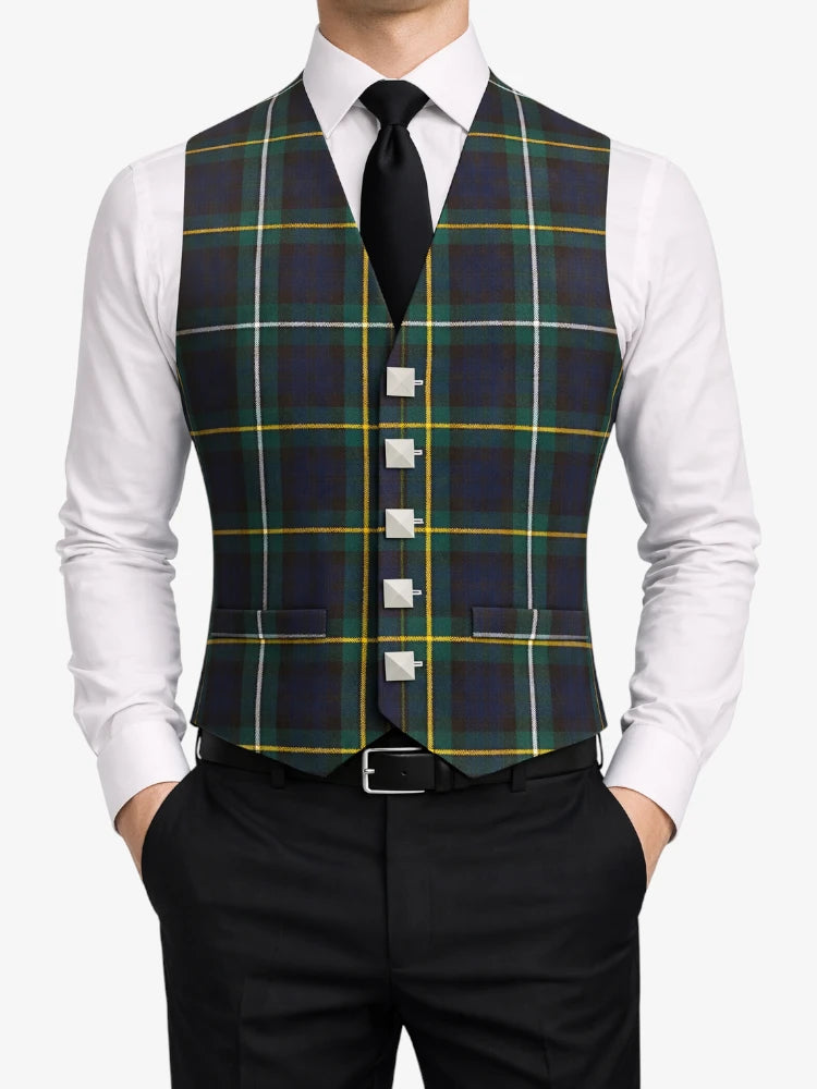 Blue Tartan Waistcoats