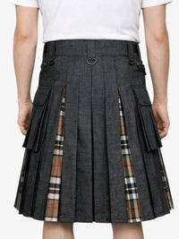 Campbell Tartan Black Denim Kilt