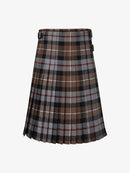 Plaid kilt on a white background