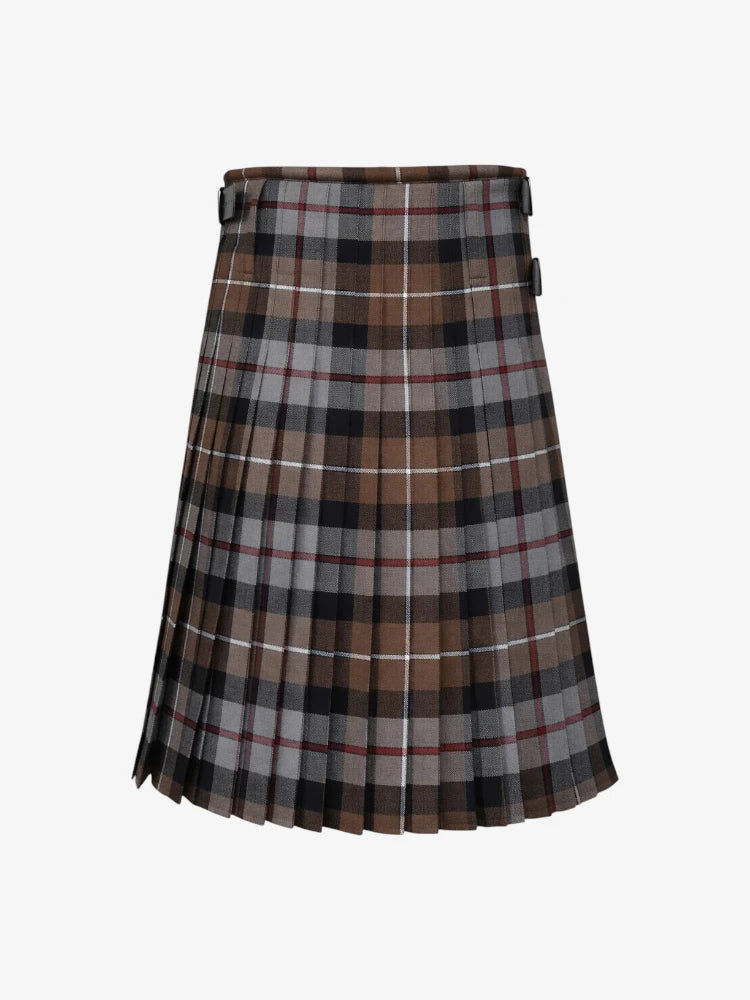 Plaid kilt on a white background