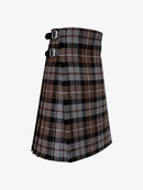 Plaid kilt with belt on a white background