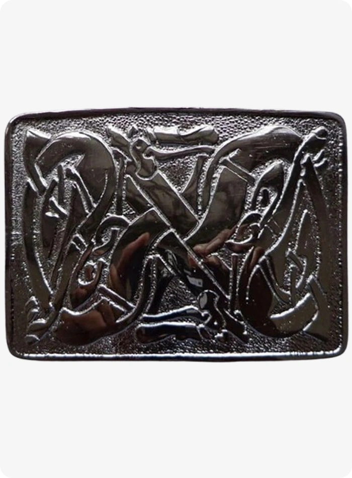 Custom Made Celtic Weave Kilt Belt Buckle