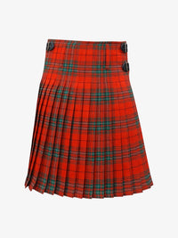 Red plaid kilt on a white background
