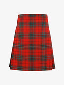 Red plaid kilt on a white background