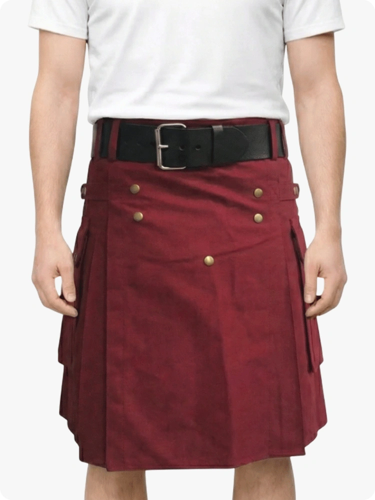 Burgundy Utility Kilt