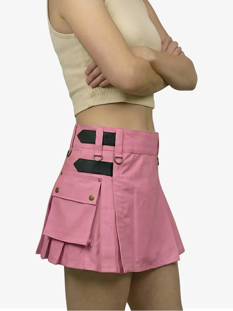 Custom Women's Pink Utility Kilt