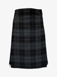 Dark Grey Highlander Tartan Kilt Front