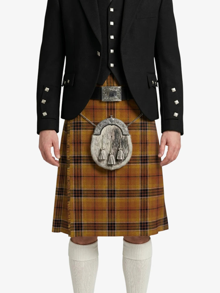 Digital Gold Tartan Kilt