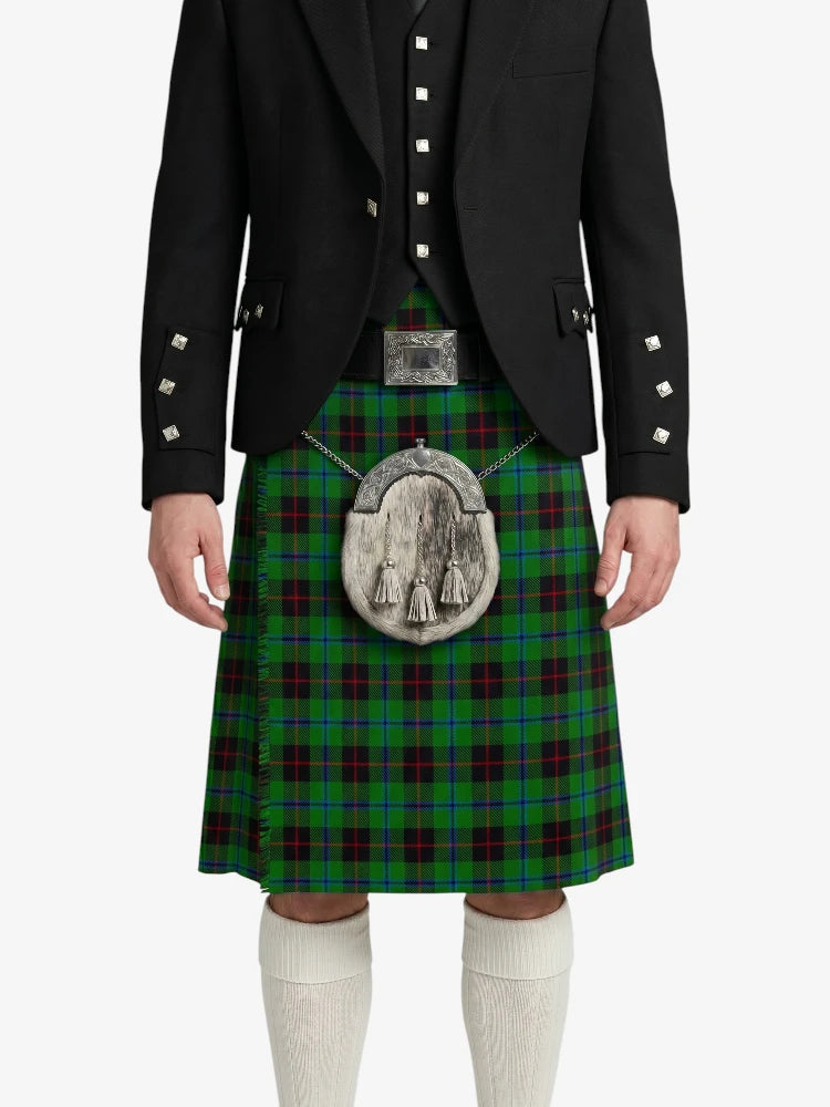 Douglas Black Tartan Kilt