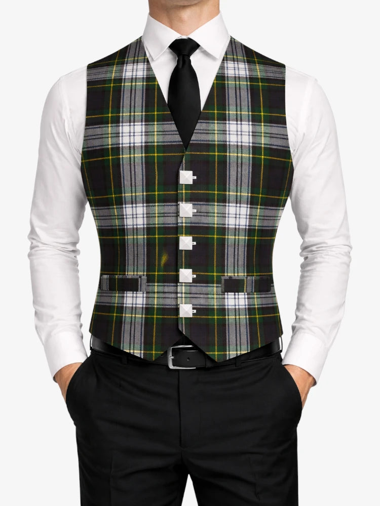Dress Gordon Tartan Waistcoat Front