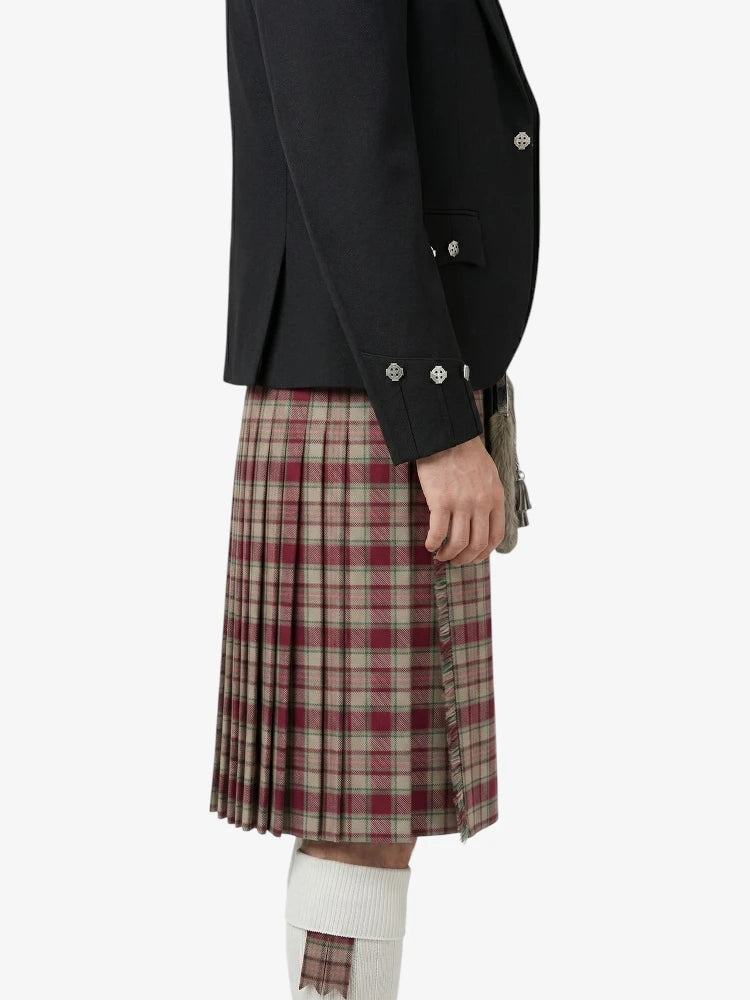 Etive Burgundy Tartan Kilt