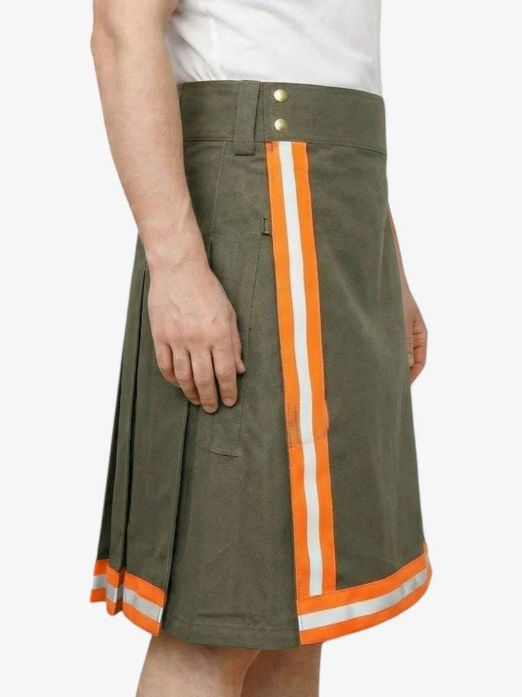 Firefighter Kilt With Reflective Stripe