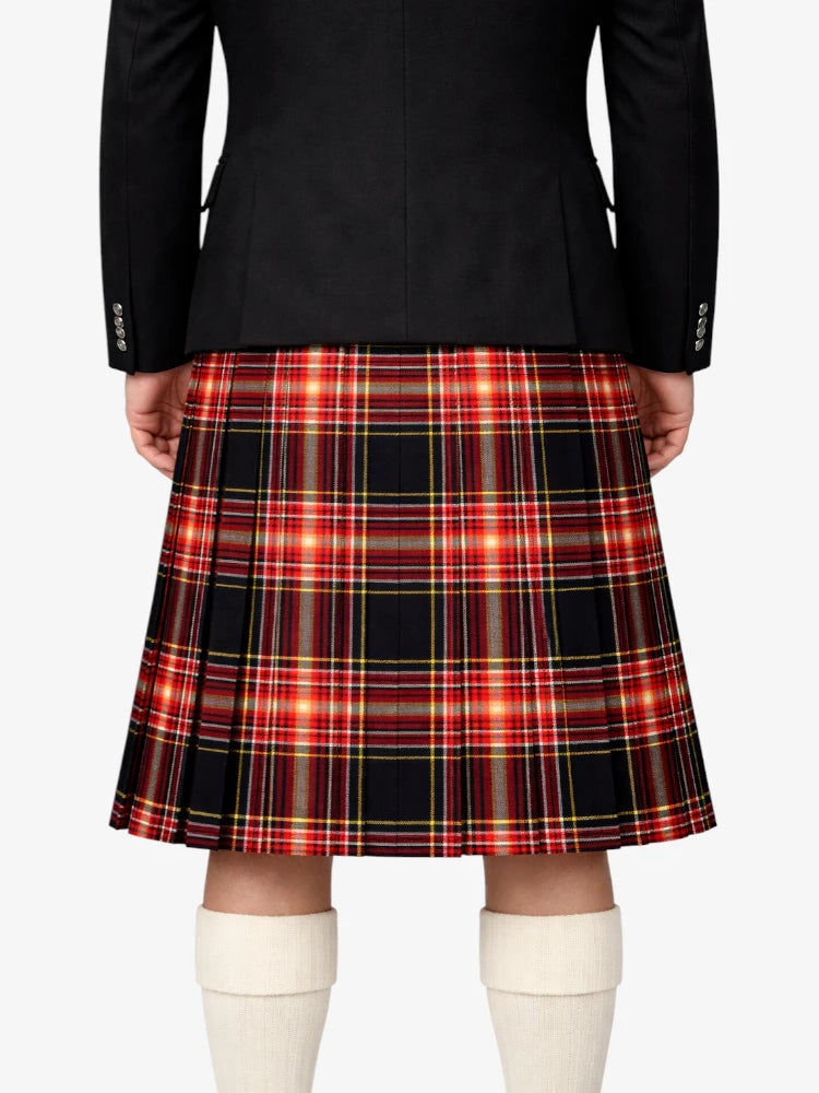 Firefighter Tartan Kilt Model Back