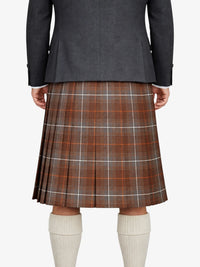 Fraser Weathered Tartan Kilt Model Back