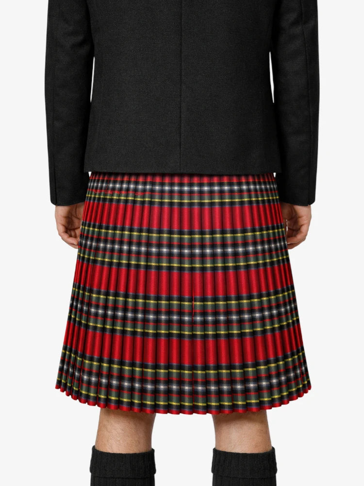 Gillespie Modern Tartan Kilt Model Back