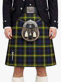Gordon Tartan Kilt Model Front