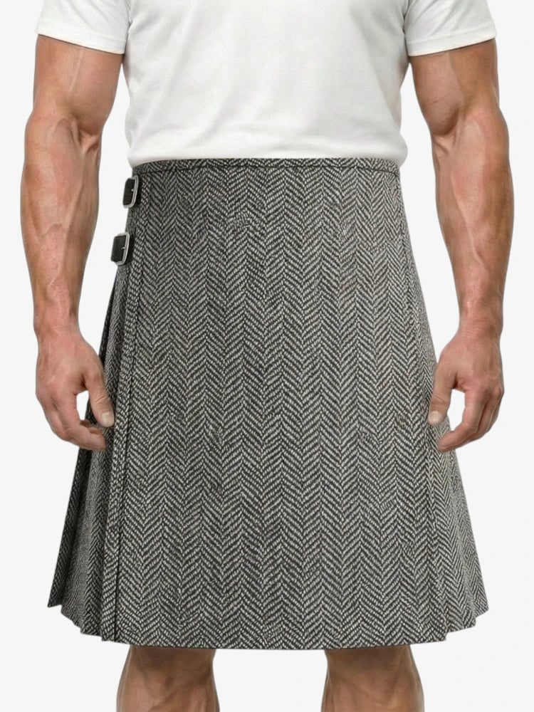 Grey Tweed Kilt