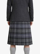 Hamilton Grey Tartan Kilt Model Back