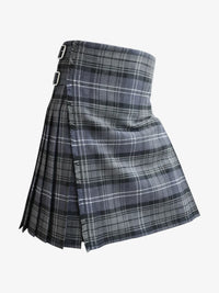 Hamilton Grey Tartan Kilt Right Side