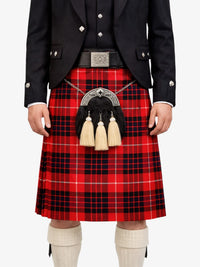 Hamilton Red Modern Tartan Kilt