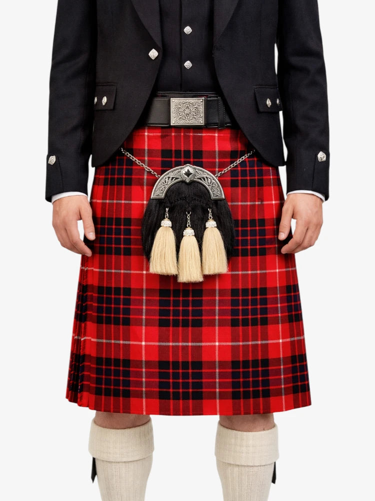 Hamilton Red Modern Tartan Kilt