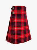 Hamilton Red Modern Tartan Kilt Right Side