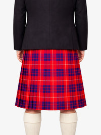 Hamilton Red Tartan Kilt Modle Back