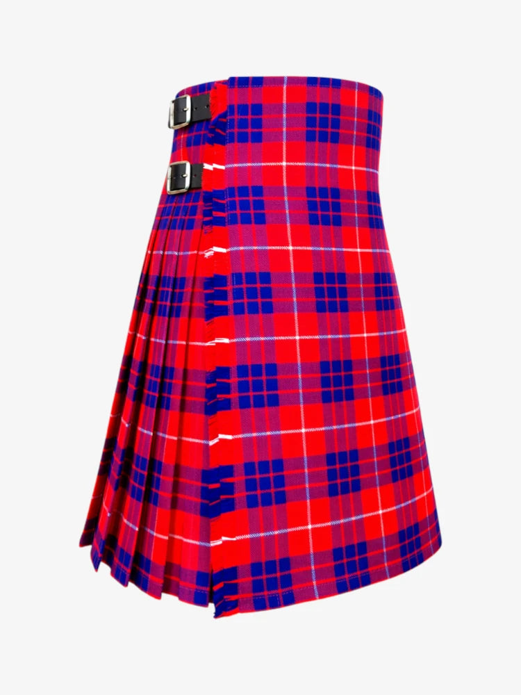Hamilton Red Tartan Kilt Right Side