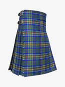 Plaid kilt right side with a buckle on a white background