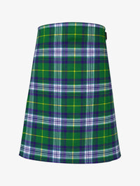 Green plaid kilt on a white background