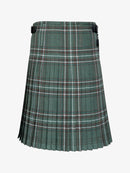 Green plaid kilt back side on a white background