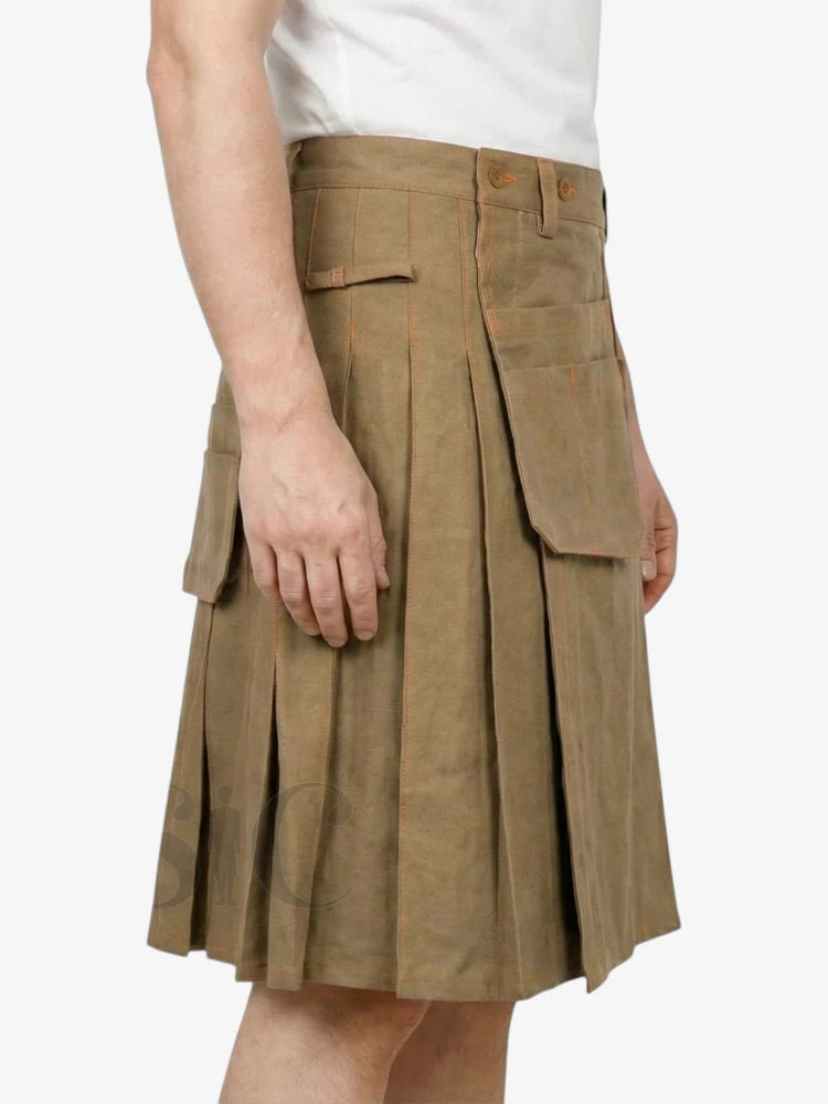 Khaki Work Kilt