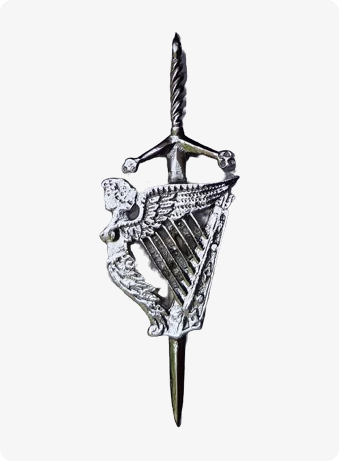Lady Harp Sword Kilt Pin