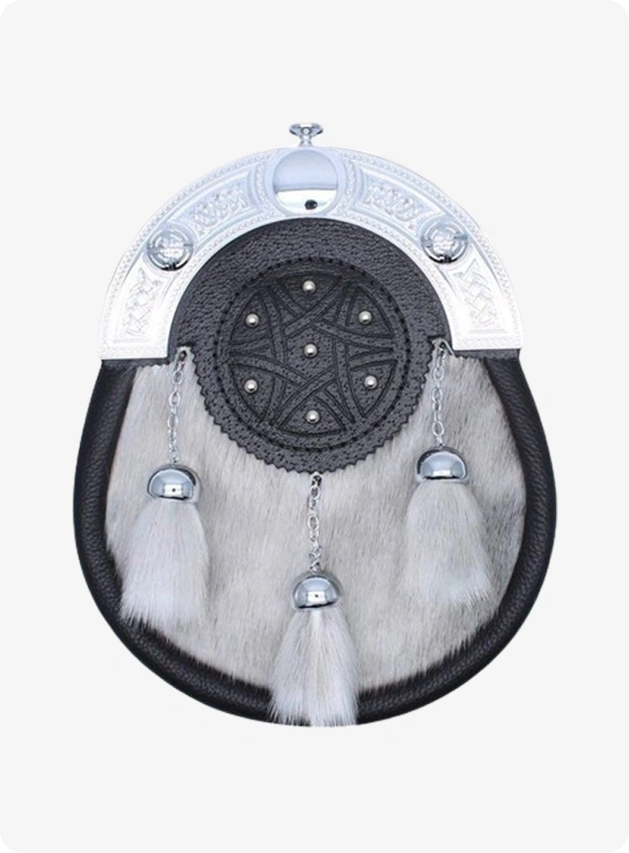 Light Grey Sealskin Sporran