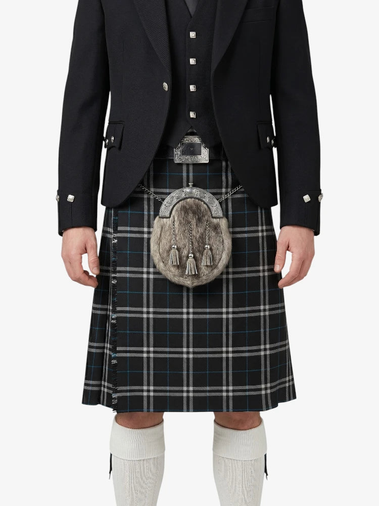 London Fog Black Tartan Kilt