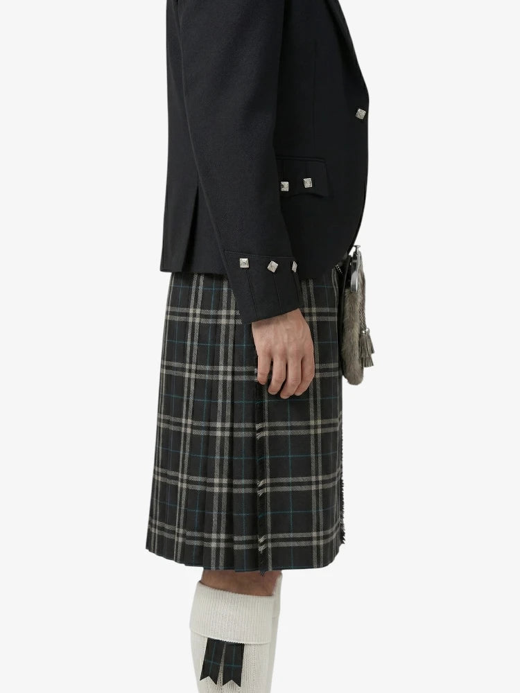 London Fog Black Tartan Kilt