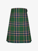 Green plaid kilt on a white background