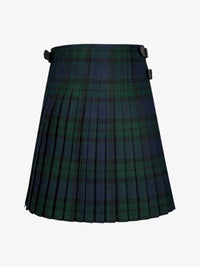 Plaid kilt on a white background