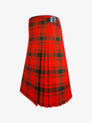 Red plaid kilt on a white background
