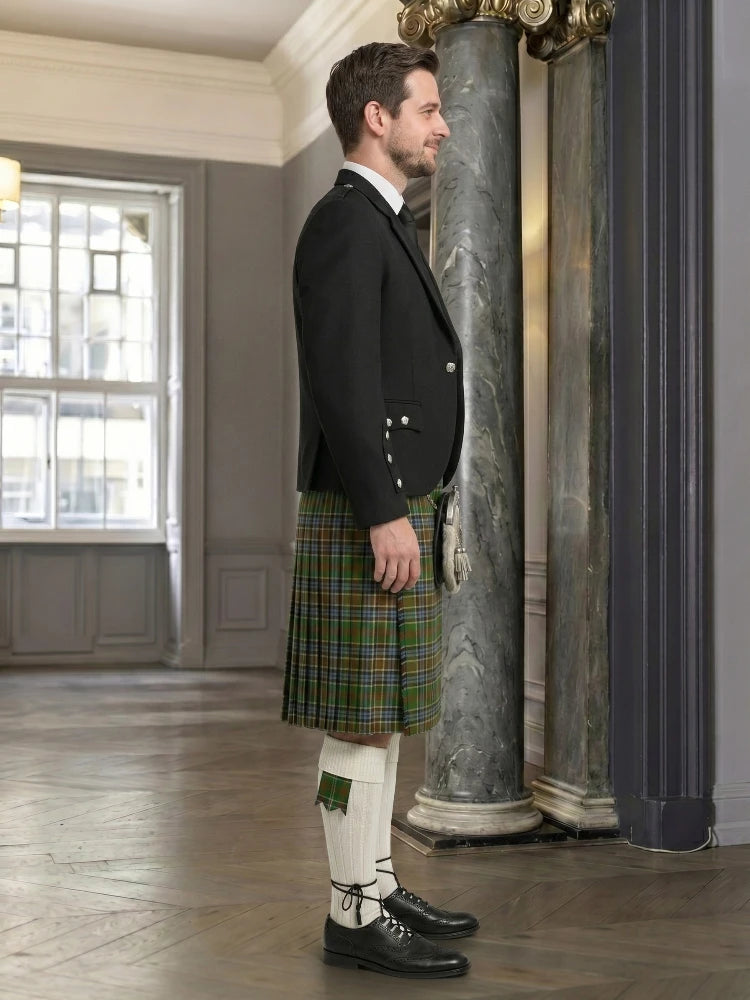 Massey Tartan Kilt And Argyle Jacket Outfit