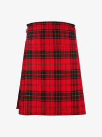 Red plaid kilt on a white background