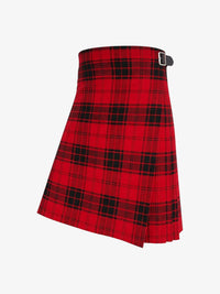 Red plaid kilt on a white background