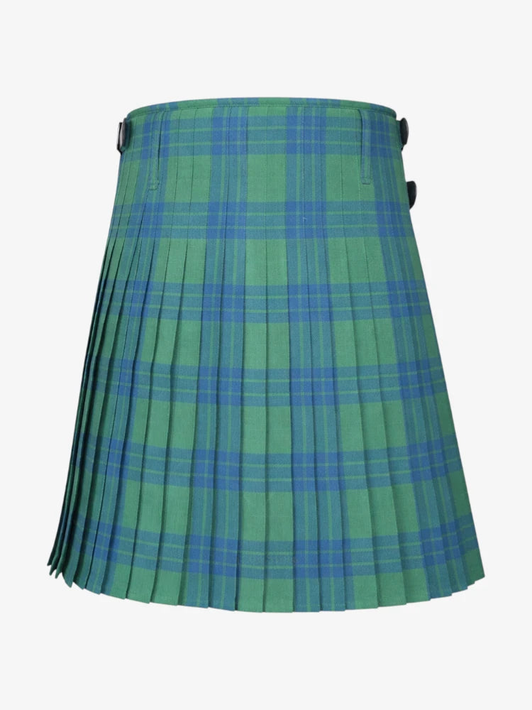 Montgomery Blue Ancient Tartan Kilt Back