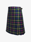 Plaid kilt with a buckle on a white background