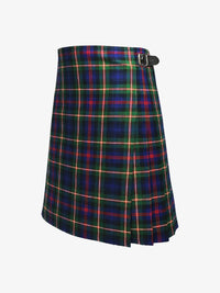 Plaid kilt with a buckle on a white background